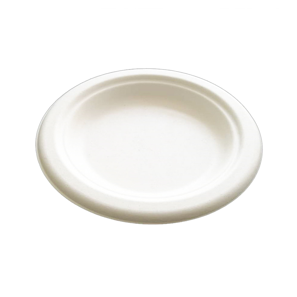 Supply Sugarcane Bagasse Pulp 6 Inch Disposable Plates For Restaurant