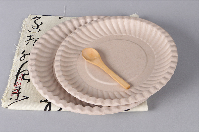 Super Rigid Degradable Disposable Paper Plate Bagasse