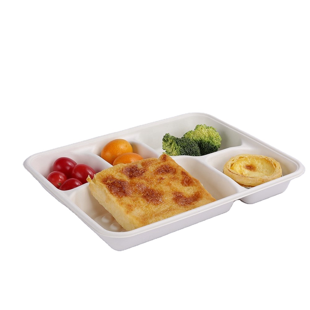 Sugarcane Bagasse Lunch Box With Lid