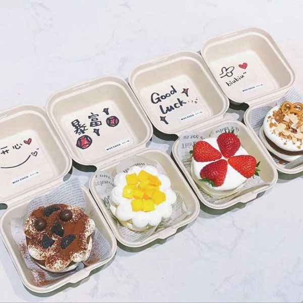 thumbnail image 2 of 10-Piece Clear Plastic Cake Boxes - Transparent Square Dessert Box For Cakes, Cupcakes, Pastries (6 Inch) 2 of 14