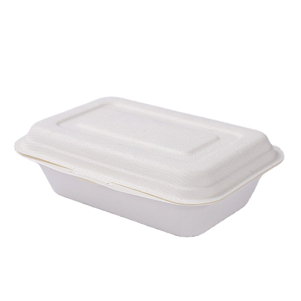 450ml Sugar Cane Bagasse Biodegradable Lunch Box