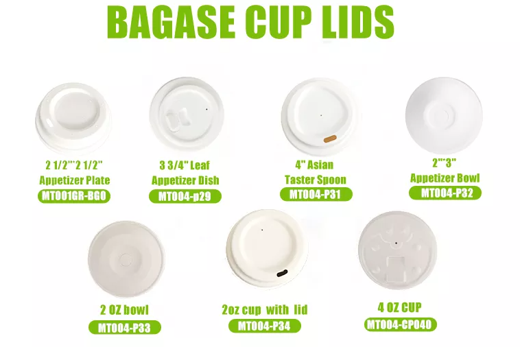 strawless bagasse lid cup