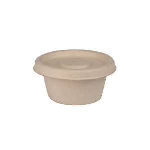 Bagasse Sauce Cups Mini Sugarcane With Lids