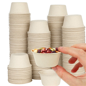 Disposable Bagasse Fiber Souffle Cups