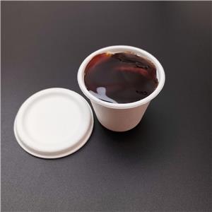 Bagasse Fiber Cups With Lids 4 Oz