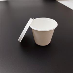 Bagasse Fiber Cups With Lids 4 Oz