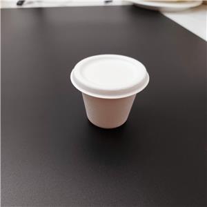 Bagasse Fiber Cups With Lids 4 Oz