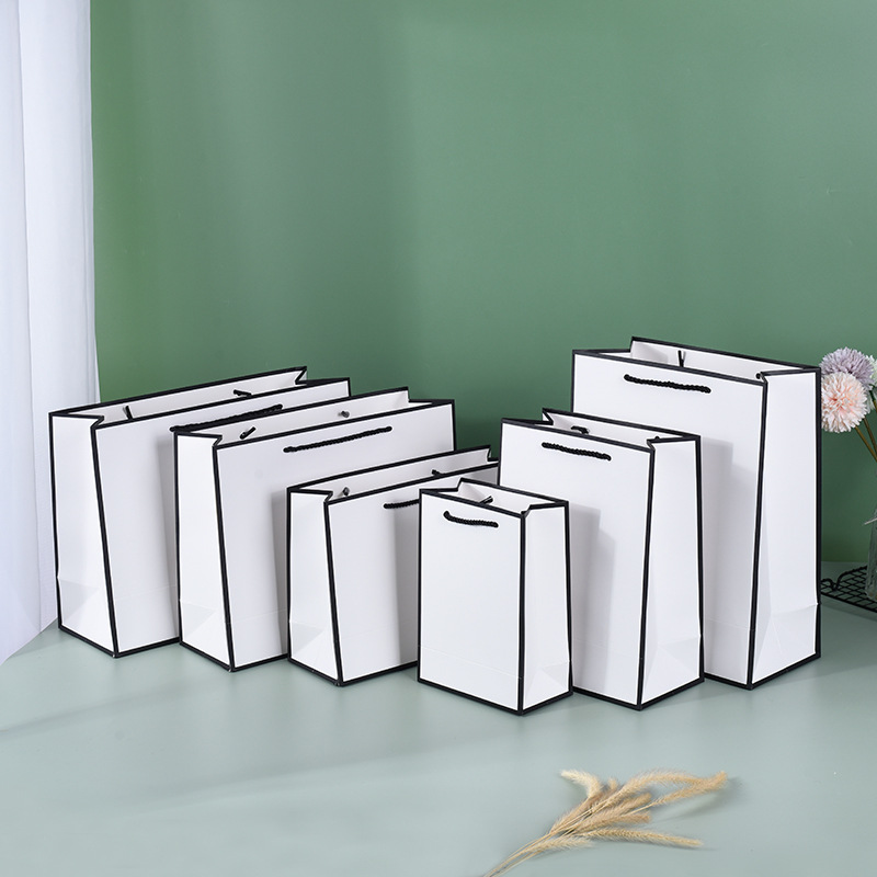 Bolsa de papel kraft para compras personalizada con asa