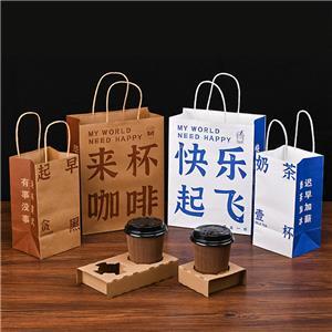 stand up kraft paper coffee gift bags wholesale