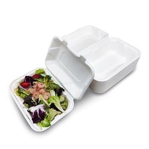 Bagaço de cana-de-açúcar Biodegradável Food Box Cana-de-Açúcar