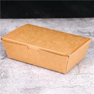 kraft paper box with window for food