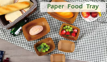 kraft paper food tray