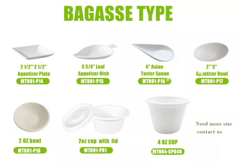 bagasse tablewares