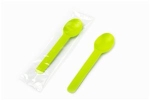 Biodegradable Cornstarch Yogurt Ice Cream Spoon Disposable Cheese Spoon