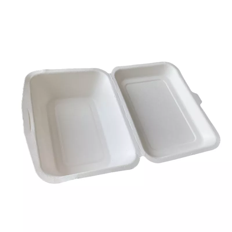 sugarcane pulp box to go lunch bagasse box