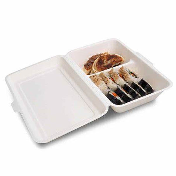 sugarcane bagasse pulp box biodegradable clamshell meal box