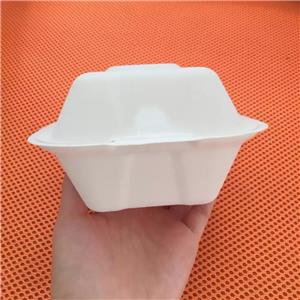 5 inch food container bagasse burger box