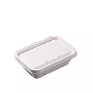 650 ml Zuckerrohr-Bagasse-Lunchbox mit Deckel