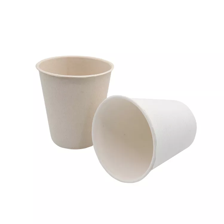 Printed Bagasse Sugarcane Paper Coffee Cup