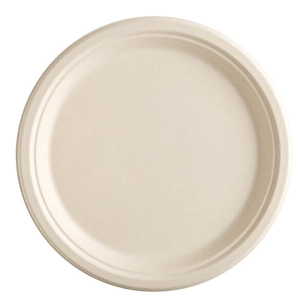 9inch compostable degradable bagasse paper plate