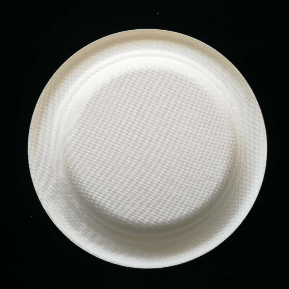 Китай 6-дюймовые одноразовые тарелки из натурального сахарного тростника, производитель