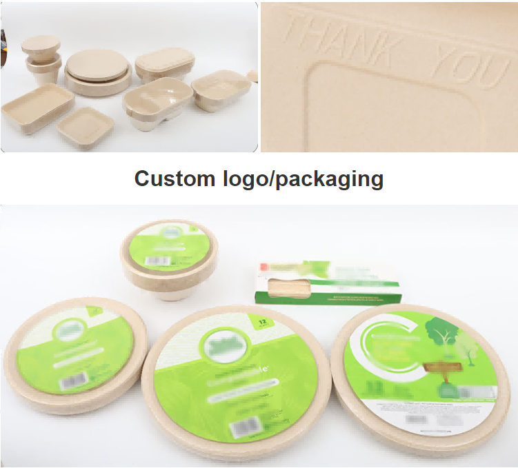 Compostable Bamboo Pulp Plate