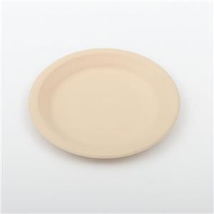 6 inch Bamboo Pulp Plate Disposable PFAS Free