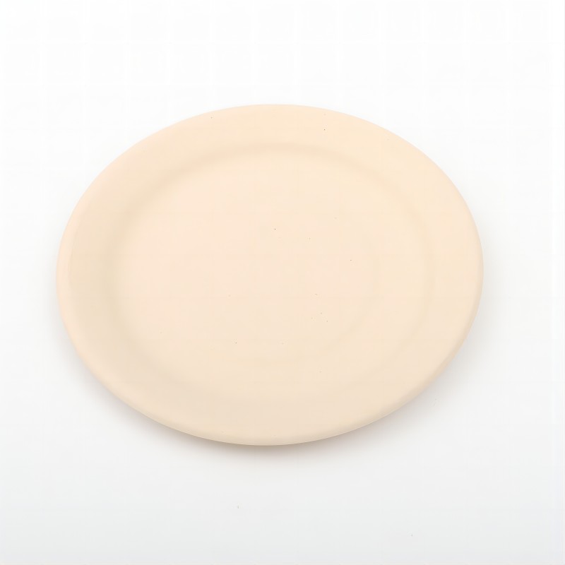 7 inch Disposable Bamboo Pulp Plate PFAS Free