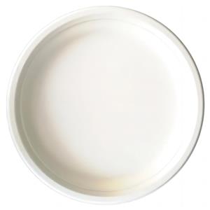 8,86-дюймовые белые одноразовые тарелки из жмыха сахарного тростника