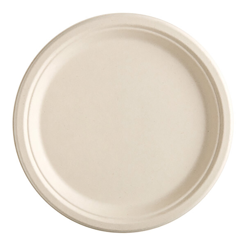 Премиум 10-дюймовая круглая тарелка из багассы