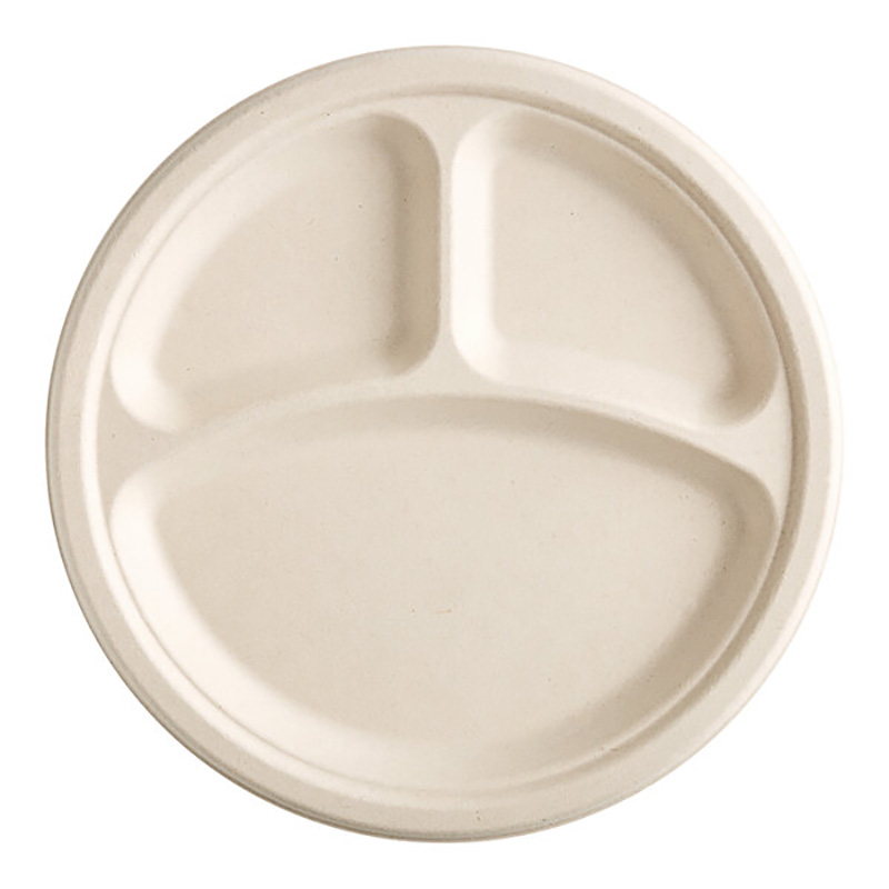 compartment bagasse plate