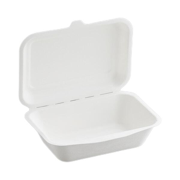 clamshell box food bagasse container