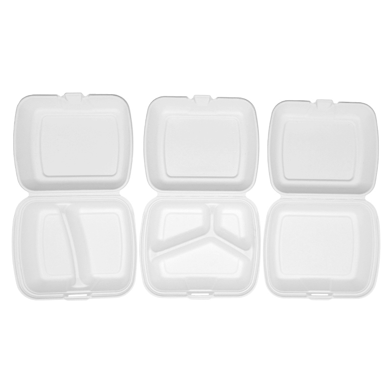 disposable bagasse meal box