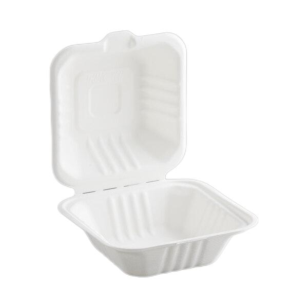 bagasse clamshell box