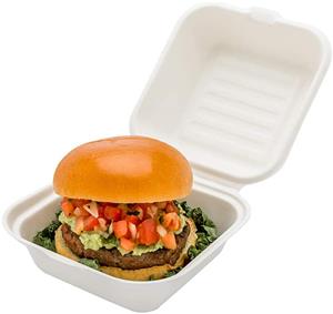 Inspección de calidad de envío de caja de hamburguesas de bagazo de 6 pulgadas