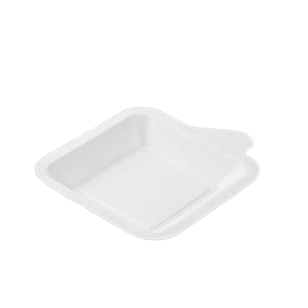 disposable sugarcane bagasse square small caketray