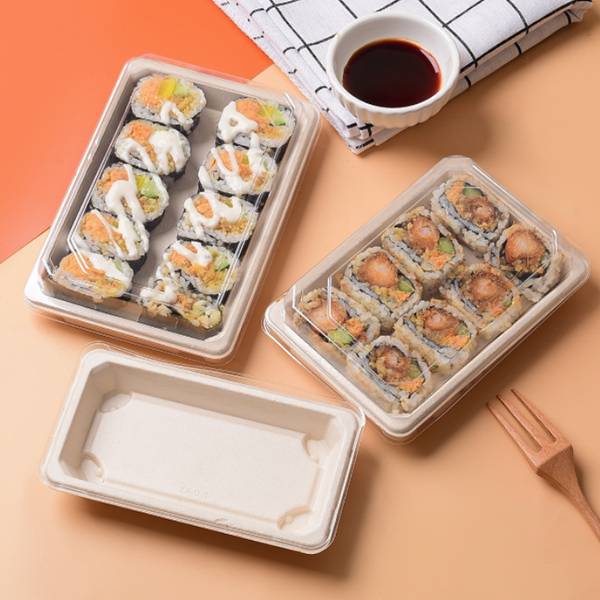 bagasse sushi tray