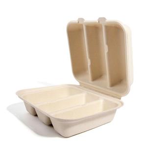 scatola di imballaggio per tacos di carta bagassa di canna da zucchero biodegradabile