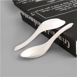 Biodegradable Bagasse Disposable chinese Asian Soup Spoons