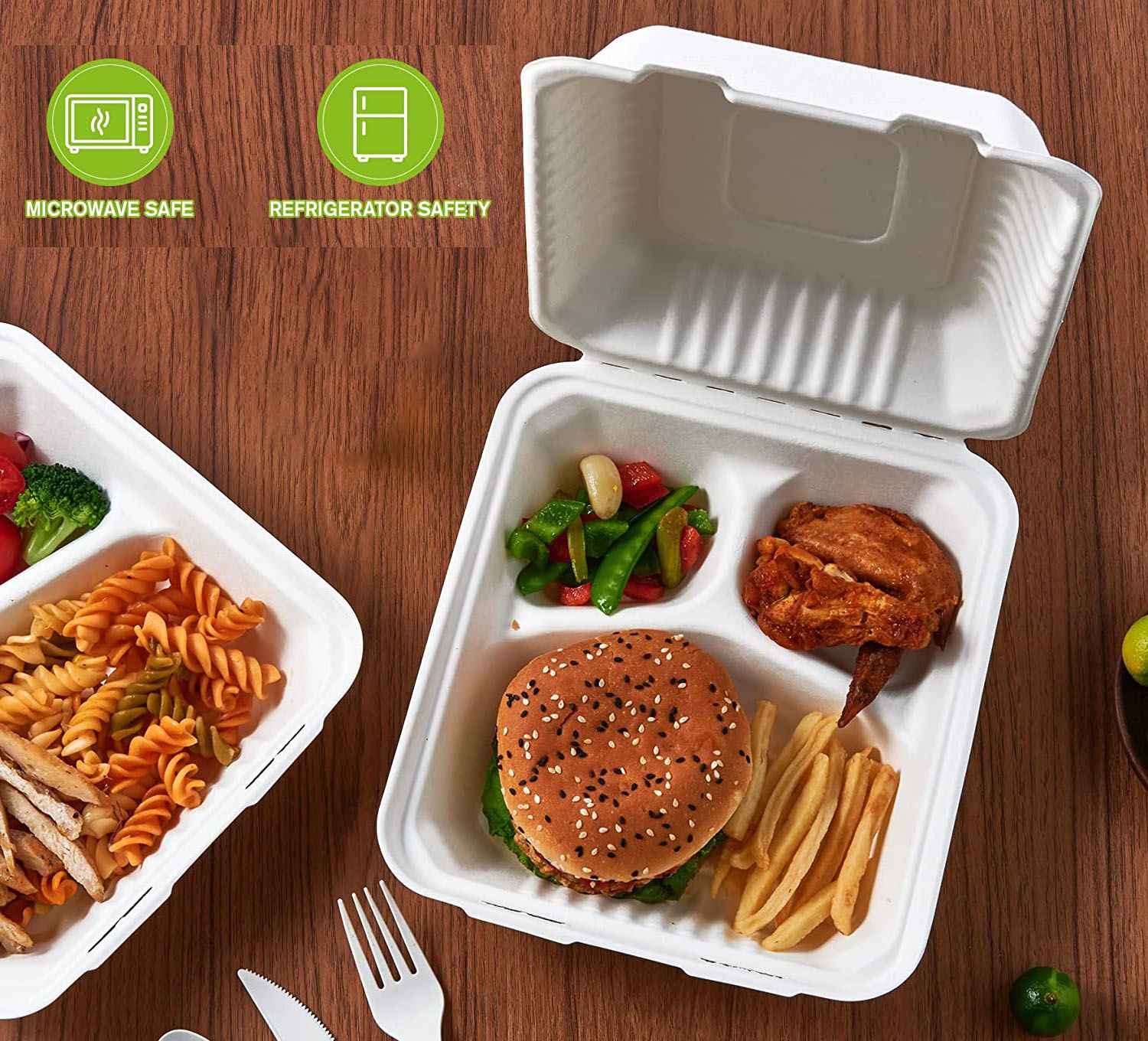 sugarcane bagasse takeaway box