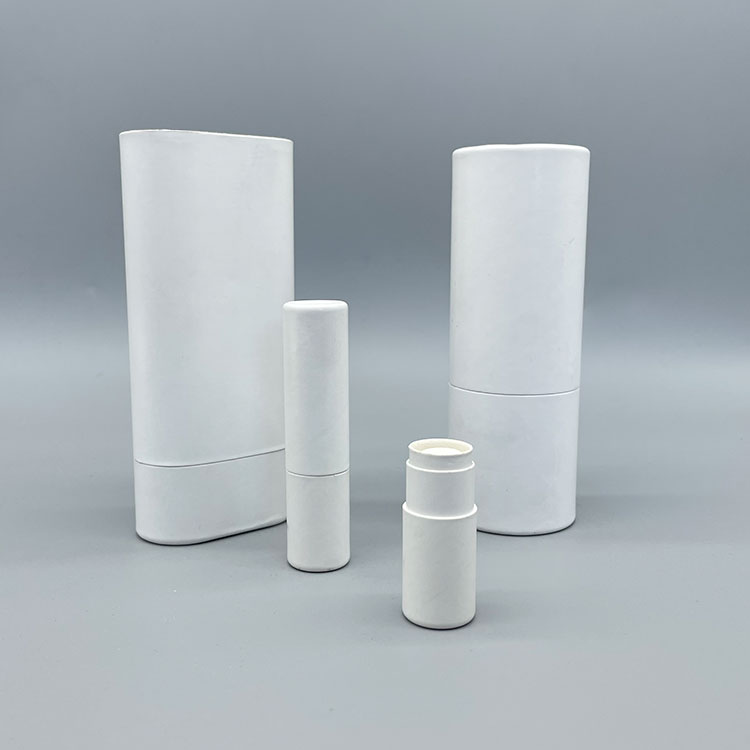 custom moulded paper pulp Deodorant lipstick Balm tube packaging