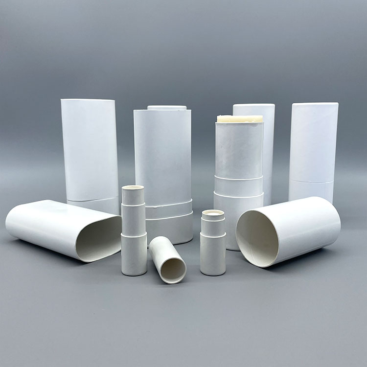 custom moulded paper pulp Deodorant lipstick Balm tube packaging