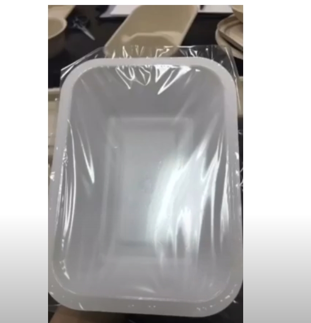 2 compartment film-sealable paper meal trays