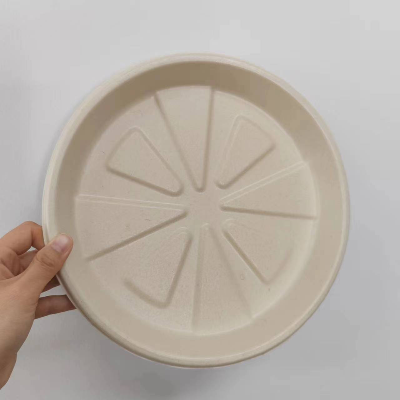 Eco-Friendly Round Bagasse Pizza Box with Lid