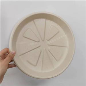 Eco-Friendly Round Bagasse Pizza Box with Lid