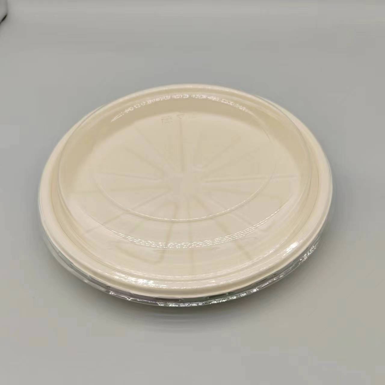 Eco-Friendly Round Bagasse Pizza Box with Lid