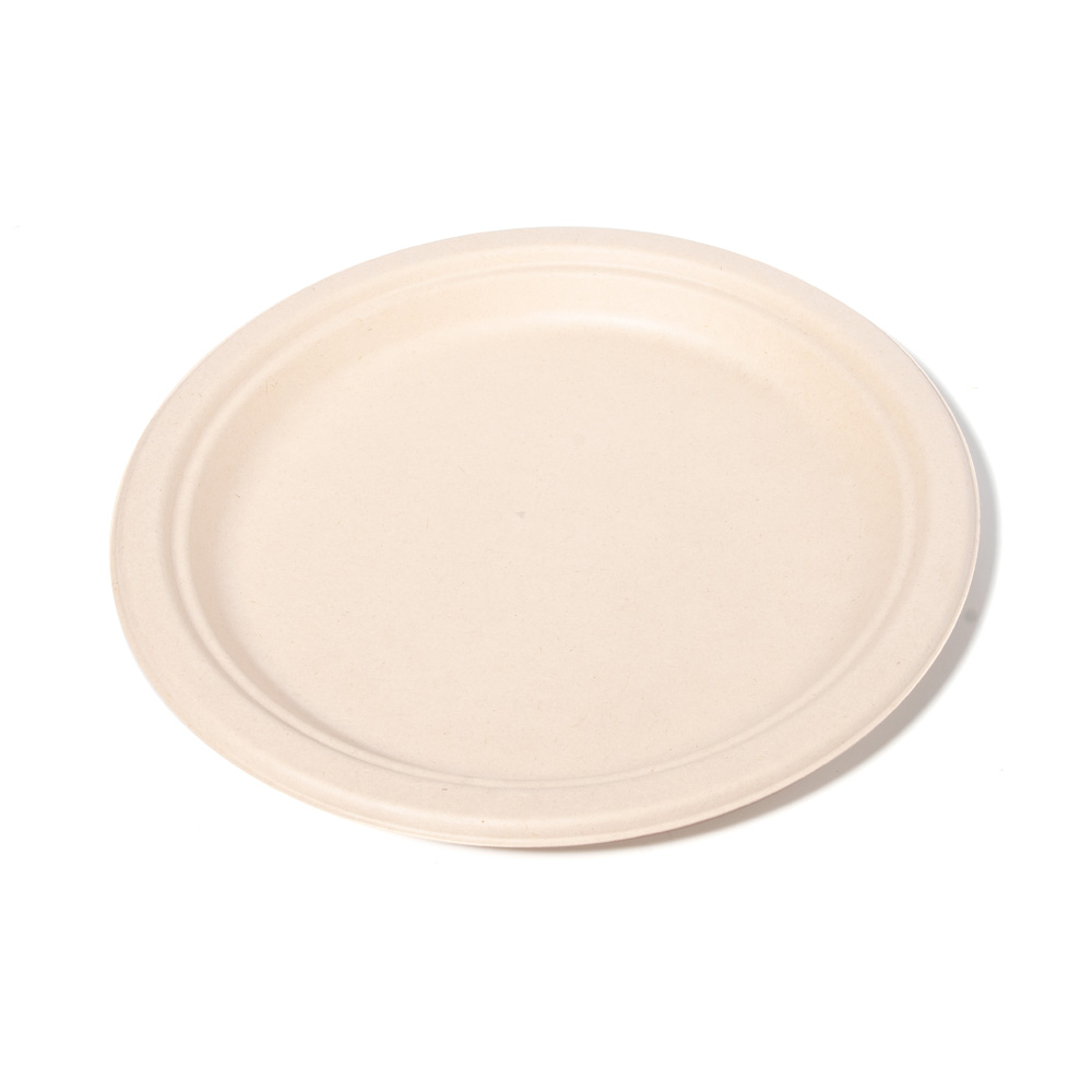 Disposable Compostable Paper Dinner Plates​-Bagasse