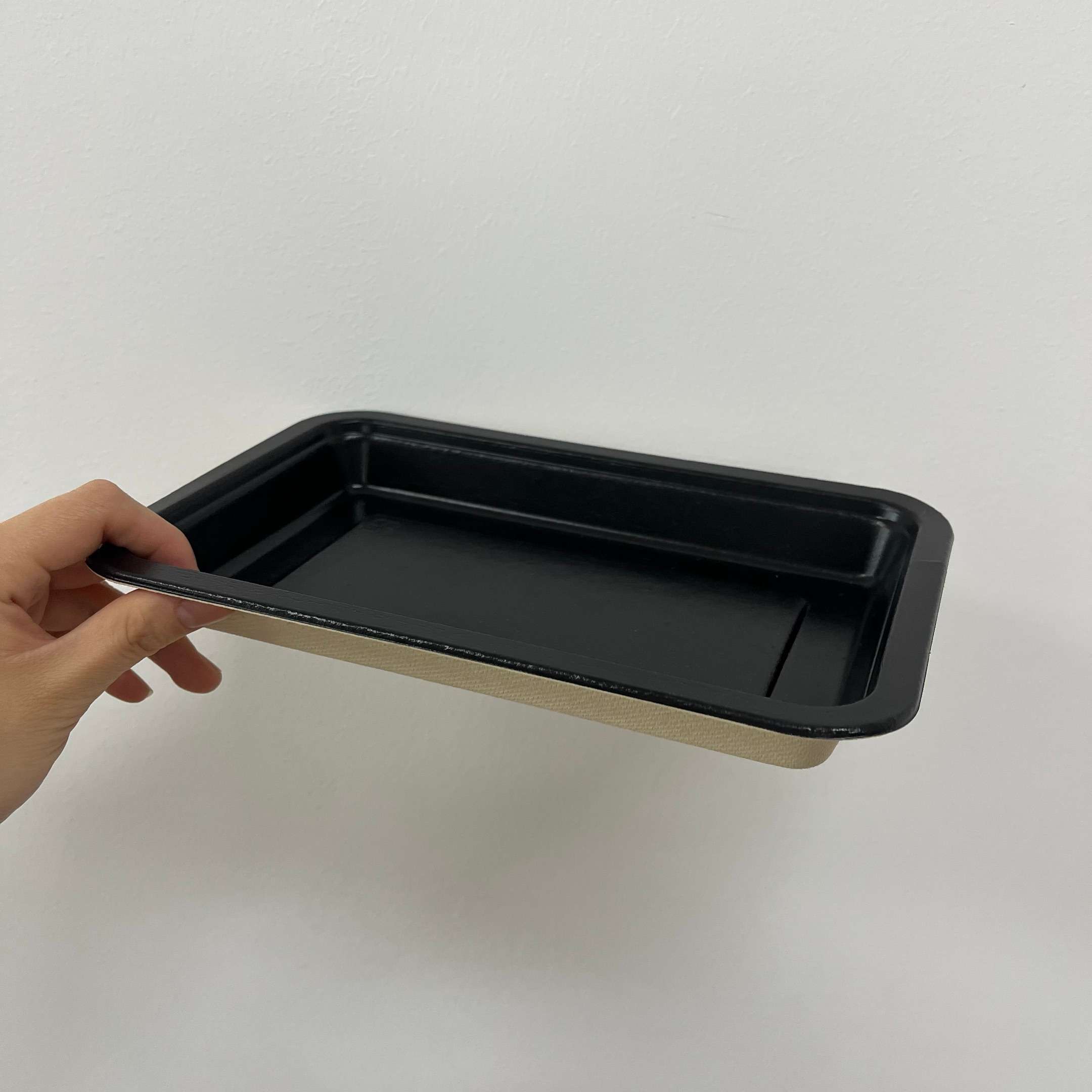 Biodegradable Pulp Black Coated Film Sealable Tray