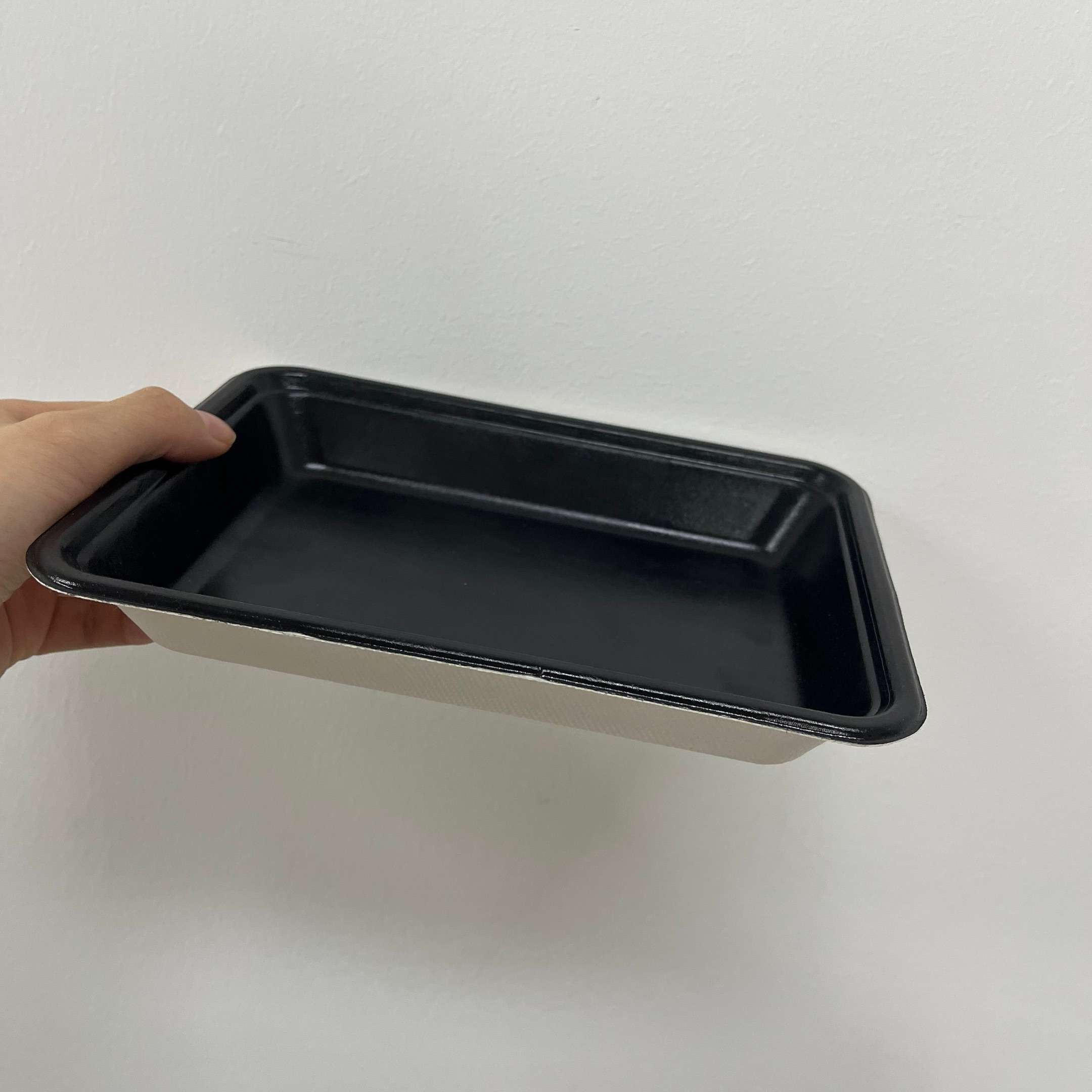 Biodegradable Pulp Black Coated Film Sealable Tray