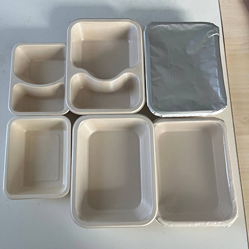 2 compartment film-sealable paper meal trays